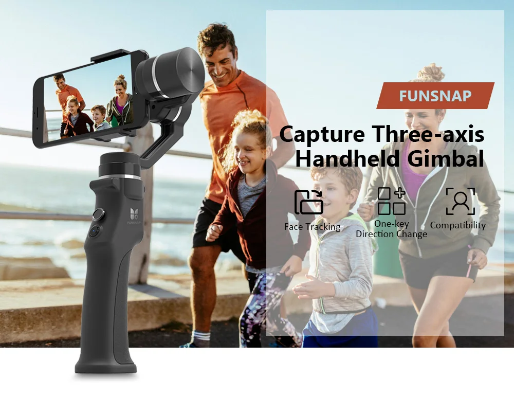 Захват funsnap 3 оси ручной карданный стабилизатор для смартфона GoPro 6 SJcam XiaoYi 4k камера не DJI OSMO 2 ZHIYUN FEIYUTECH