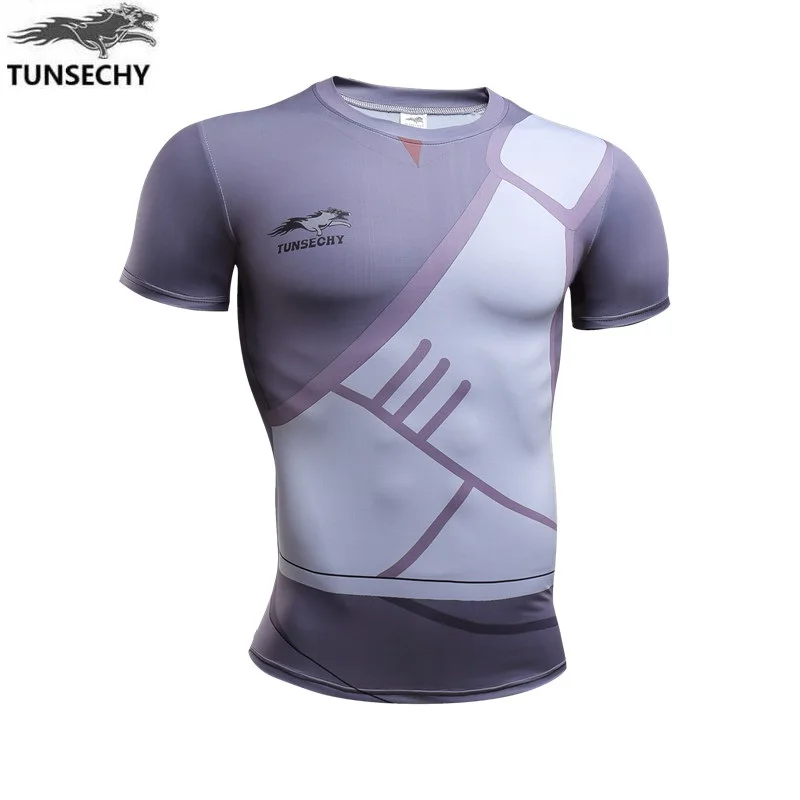 Новинка 2017 популярная футболка с коротким рукавом принтом аниме Наруто модная