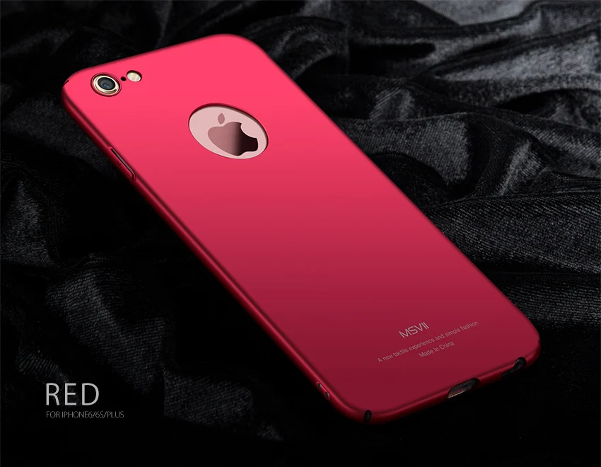 Чехол для iPhone 6 6S чехол для Apple iPhone 6 S 6S Plus чехол Msvii роскошный тонкий 360 полная защита PC матовый жесткая задняя крышка