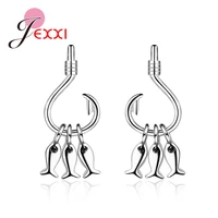 amazing small fish 925 sterling silver hook earrings top quality big sale fast shipping nice choice for gift to wife girlfriend