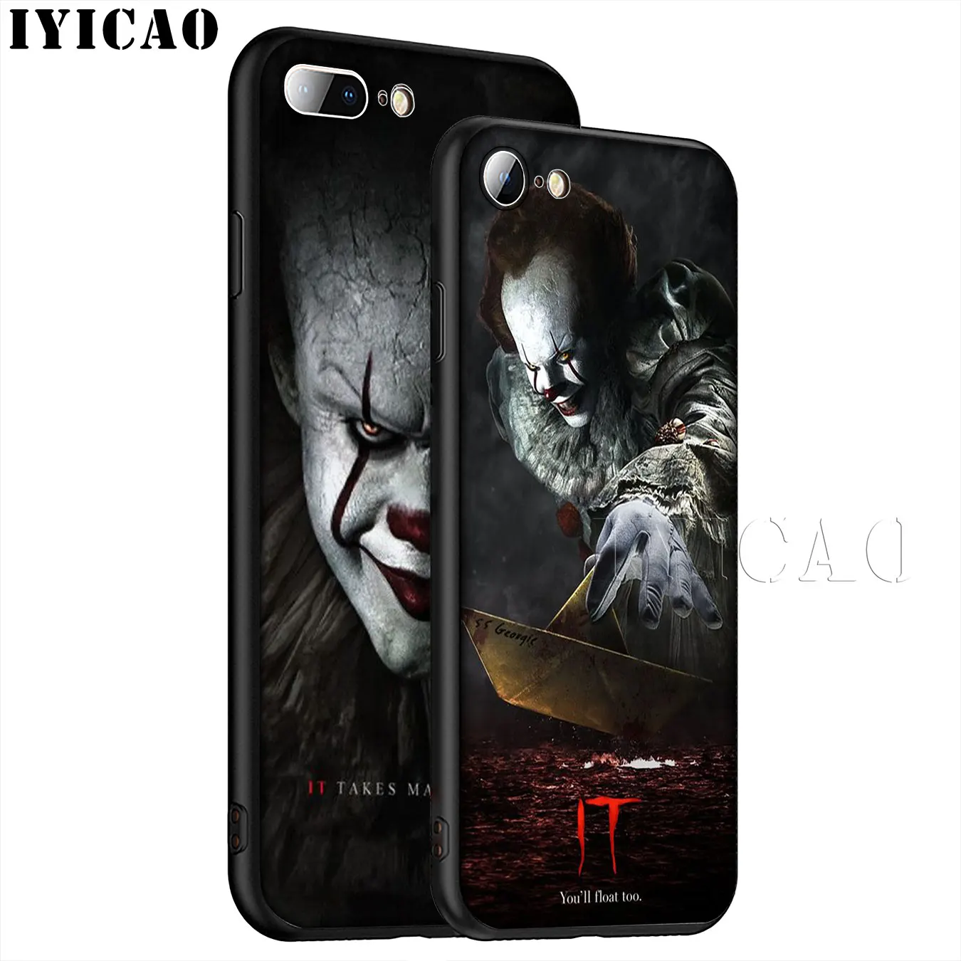 IYICAO Stephen King's King is It Soft Silicone Phone Case for iPhone XR X XS 11 Pro Max 6 6S 7 8 Plus 5 5S SE 10 TPU Black Cover |