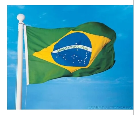 Brasil флаг баннер 3x5 футов подвесной полиэстер Бразильский национальный наружный