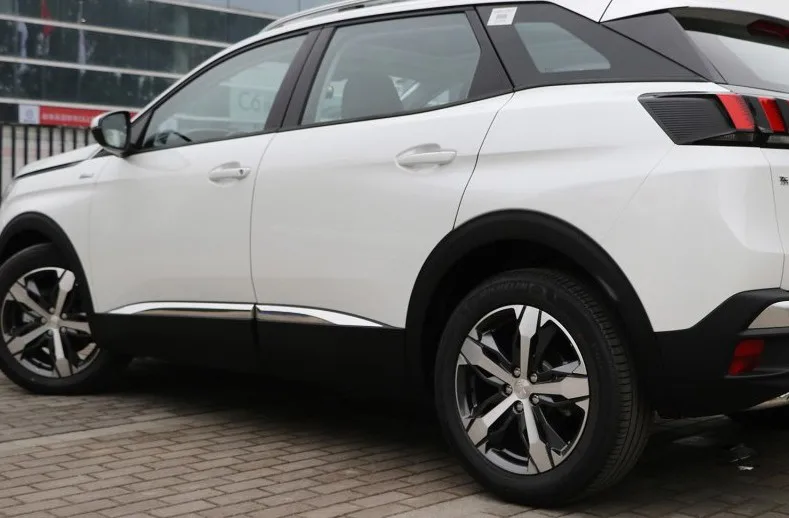 Для peugeot 3008/4008 автомобильный Стайлинг крышка детектор нержавеющая сталь отделка кузова, молдинг на боковые двери палочки полоски молдинг 4 шт