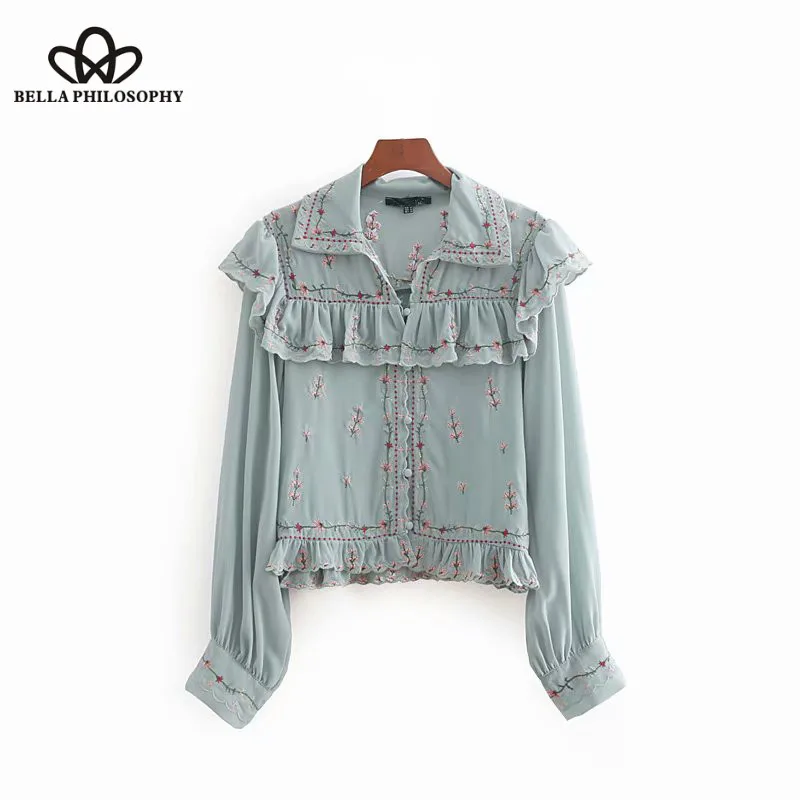 Женская шифоновая блузка Wonder элегантный ламинированный Топ с оборками и