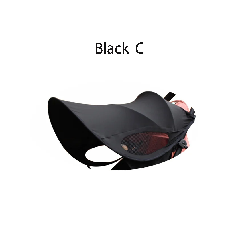 Black C Летняя детская коляска, солнцезащитный козырек, защита от солнца, капюшон, навес, аксессуары для коляски, детская коляска, солнцезащитный козырек, коляска - Цвет: Black C