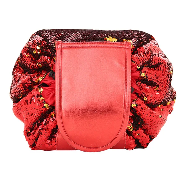 Red Bag Женская косметичка для путешествий, косметичка для мытья, Модный чехол для хранения макияжа, Русалочка, на шнурке, термоусадочный органайзер, товары для аксессуаров - Цвет: Red Bag