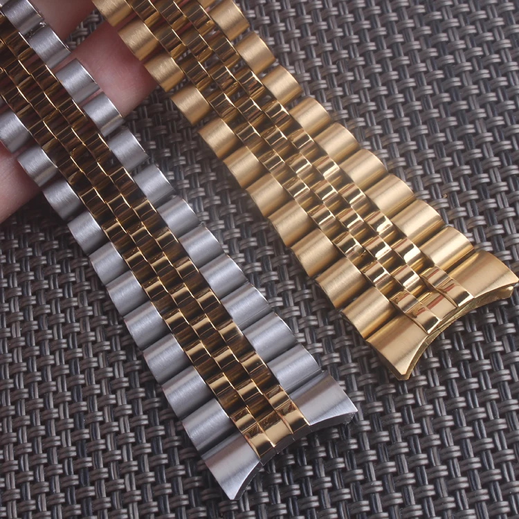 Сменный юбилейный браслет из нержавеющей стали для часов Datejust 20 мм|Ремешки часов|
