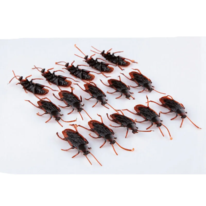 RCtown 12 шт. поддельные тараканов прикол сувенир реквизит на Хэллоуин кляп шутка
