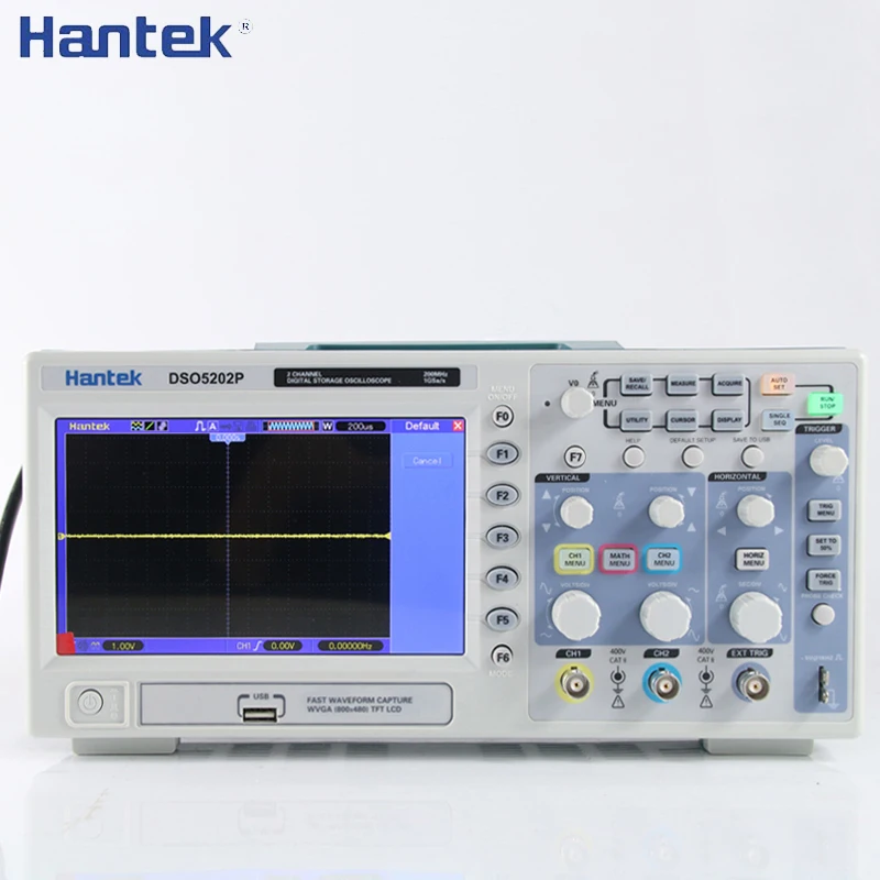 Цифровой осциллограф Hantek DSO5102P DSO5202P 100 МГц 200 2 канала ПК USB портативный портативные