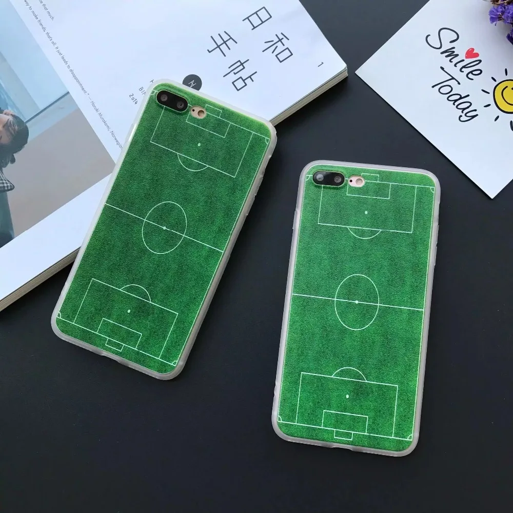 Прекрасный футбольное поле Для iphone 5/5s/se/6/6 s/6 плюс/6 s plus/7/7 плюс Мобильный телефон