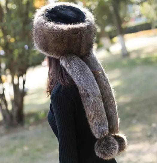 8002804973553042 меховой воротник|snow cap|cap for girlsmen warm hat |