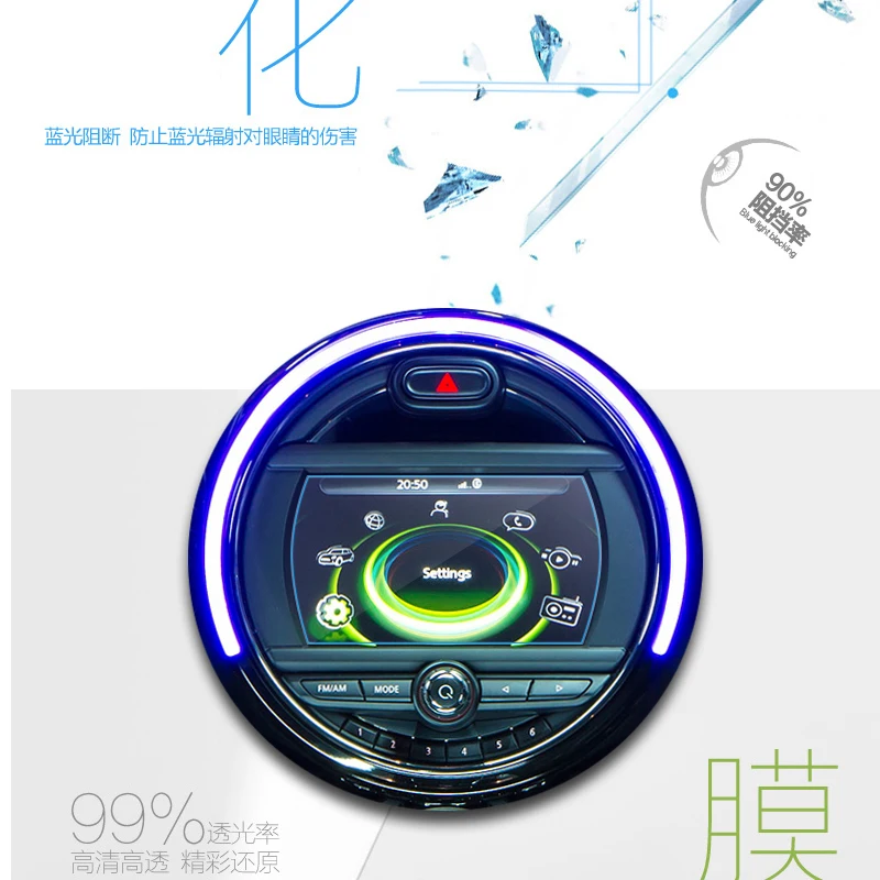 Новый стеклянный материал Navi и тахометр пленки для mini cooper F54 F55 F56 F57 F60 | Автомобили