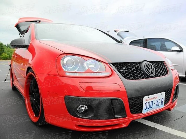 2005-2007 углеродного волокна туман крышка лампы для VW Golf 5 GTI (JSKVWGFG5006) | Автомобили и
