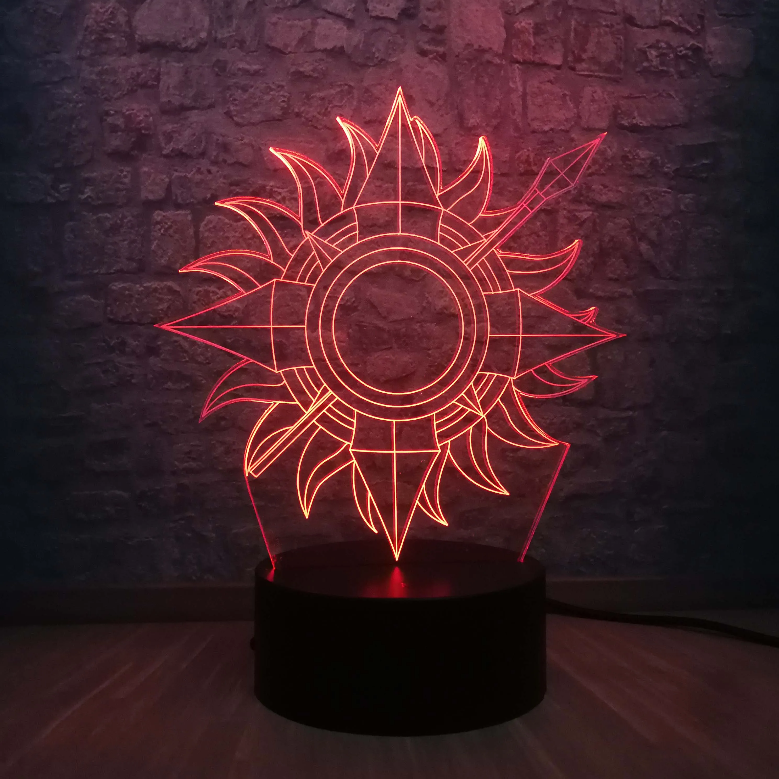 Дом Martell от Sunspear логотип USB настольная лампа 3D Ночник светильник светодиодный