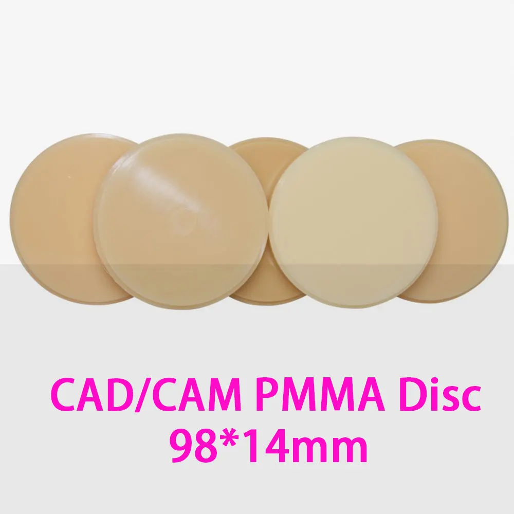 

5pcs/lot High Quality Lab Materials PMMA Disc 14mm Thickness Puck for Dental CADCAM Machine