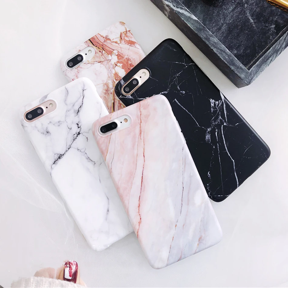 Чехол для телефона Moskado для iPhone 6 6s 7 8 Plus Роскошный Глянцевый гранитный камень мраморная текстура чехол для iPhone 11 Pro X XS Max XR оболочка