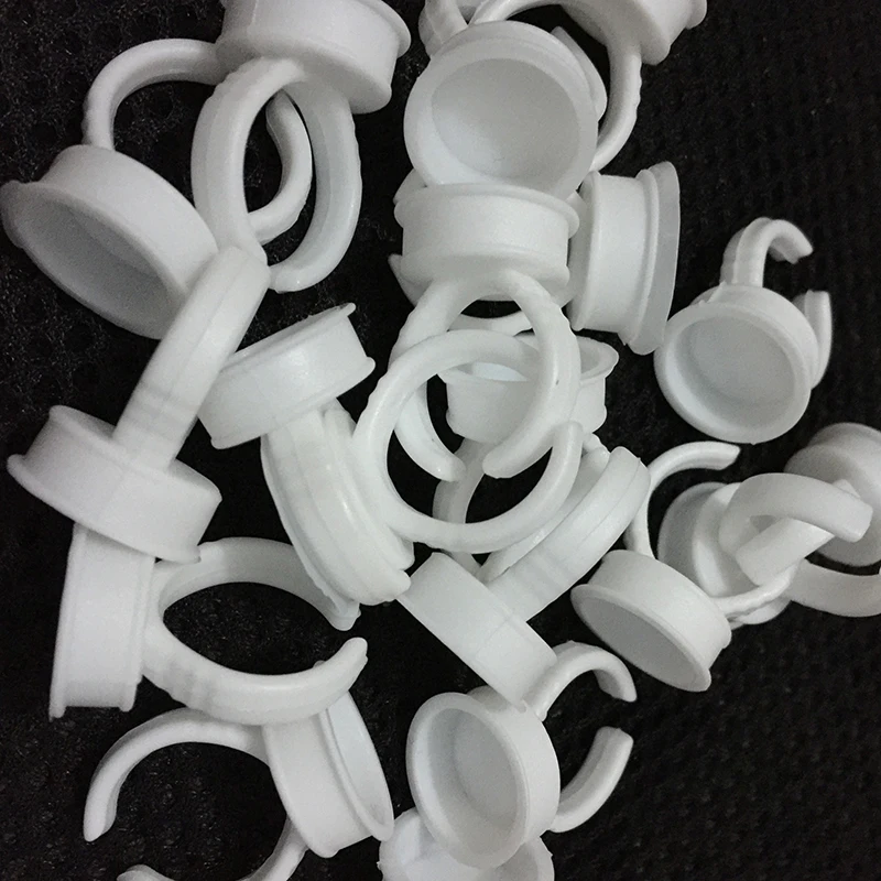 100 шт. кольца для микроблейдинга пигментного клея держатель тату-чернил