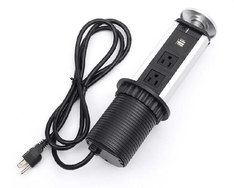 220V 16A POP UP электрические 3 Разъем питания с 2 портами (стандарт розетки Кухня