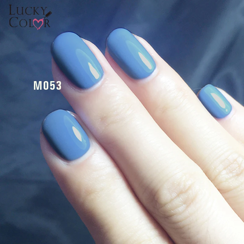 Lucky Color синий Гель лак для ногтей Высокое качество длительное впитывание УФ LED 10
