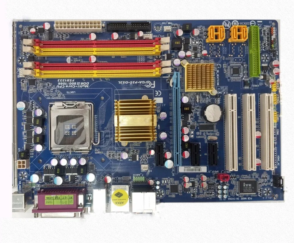 Ga p35 ds3l рабочего материнская плата P35 чипсет LGA 775 DS3L платы хорошо испытанная