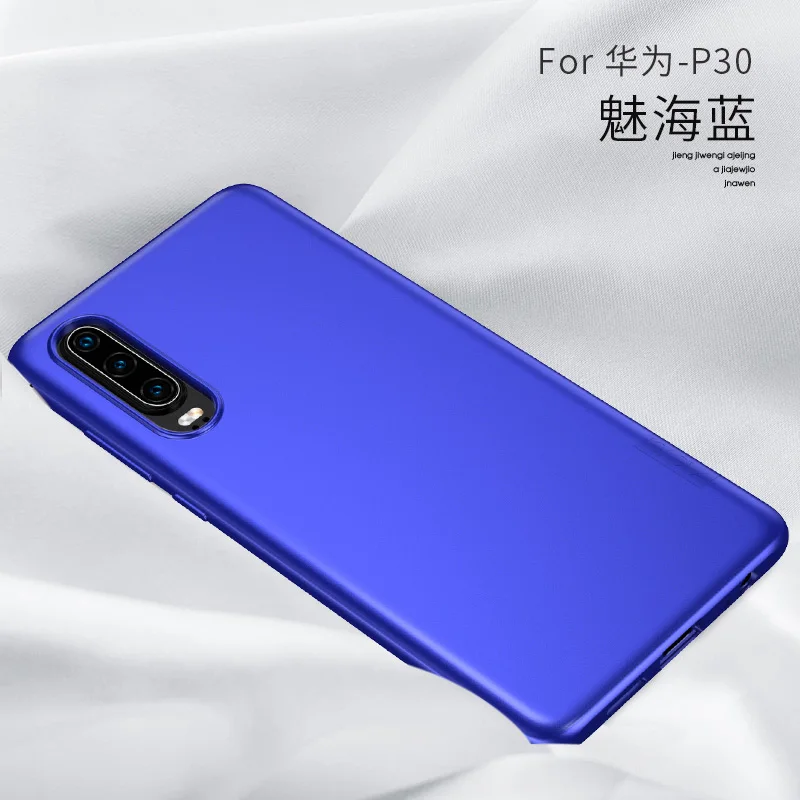 Мягкий силиконовый чехол X-Level для huawei P30 Pro Lite X Level Ультратонкий матовый защитный чехол из ТПУ - Цвет: Blue