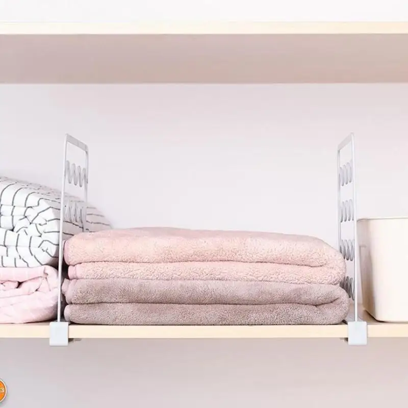 Регулируемый шкаф для гардероба разделитель рабочего стола полка хранения