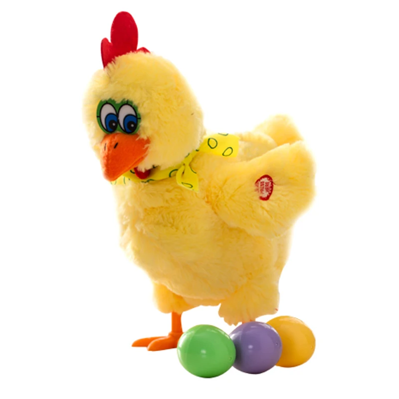 Фото Куры несушки курица забавные плюшевые игрушки для отдыха Электронная Поющая