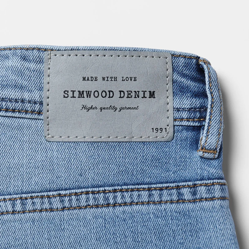SIMWOOD 2019 весенние модные рваные джинсы мужские зауженные джинсовые брюки до