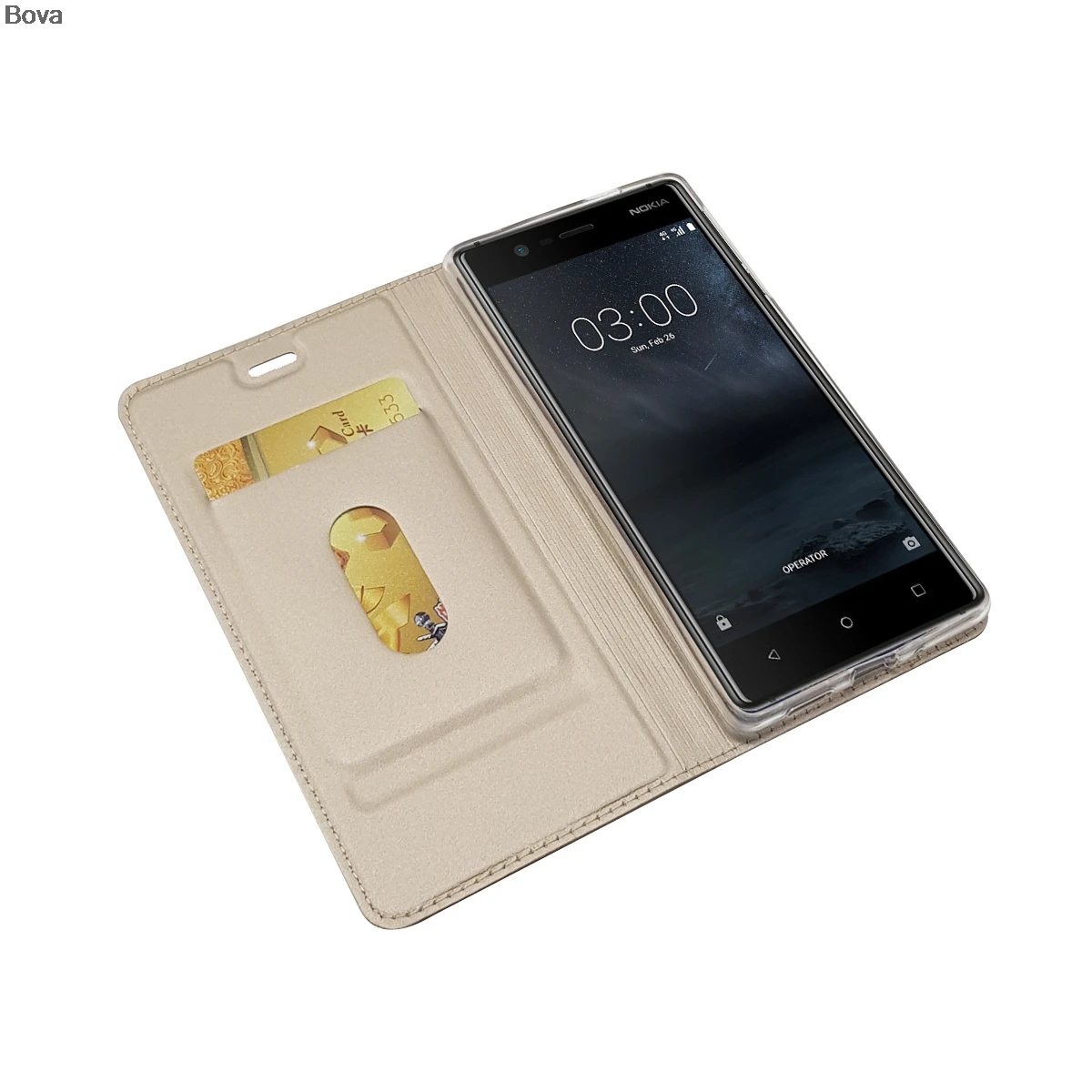 Матовый чехол-кошелек, флип-чехол для Nokia 3, магнитный адсорбционный чехол для телефона Nokia 3,1, деловой стиль