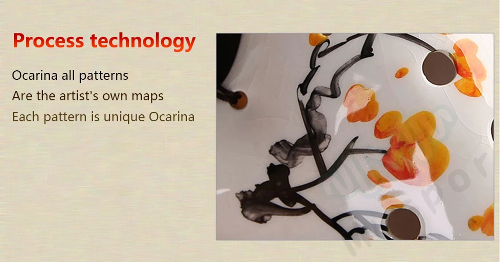 Керамическая Флейта 12 отверстий окарина времени AC желтая слива высокое качество