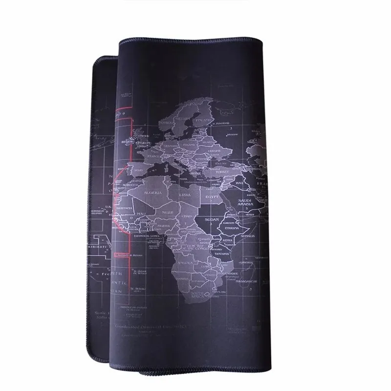 Большой коврик для мыши с картой старого мира игровой Противоскользящий из