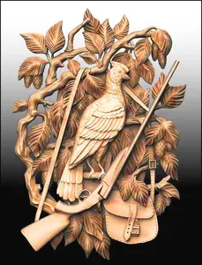 Рельефная модель фрезерного станка с ЧПУ Bird, формат STL, 3D модель artcam type 3, гравировка с ЧПУ M186