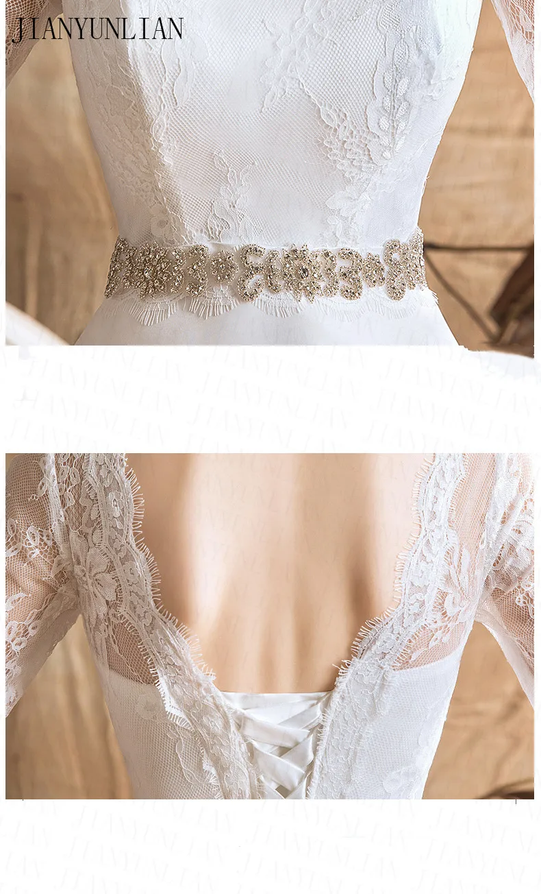 Free Shipping Lace Wedding Dresses Half Sleeve 2019 Plus Size Vintage Belt Bridal Gowns Organza Real Phot | Свадьбы и торжества