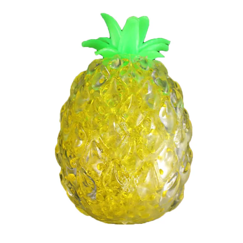 Прозрачные эластичные мягкие мягкими бусины заполненная игрушечный ананас Squeeze