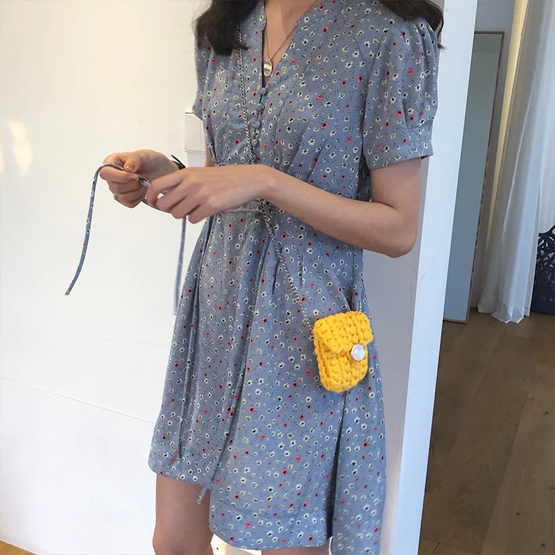 Милое мини платье для женщин модное летнее праздничное девушек в стиле преппи