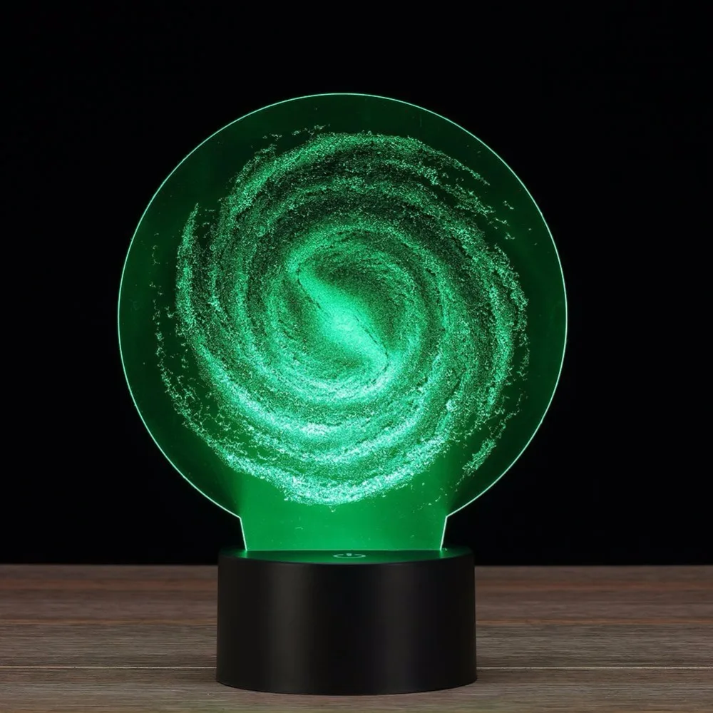 Tornado 3d ночник Luminaria De Mesa Usb Led лампа 7 цветов меняющий Рождественский подарок
