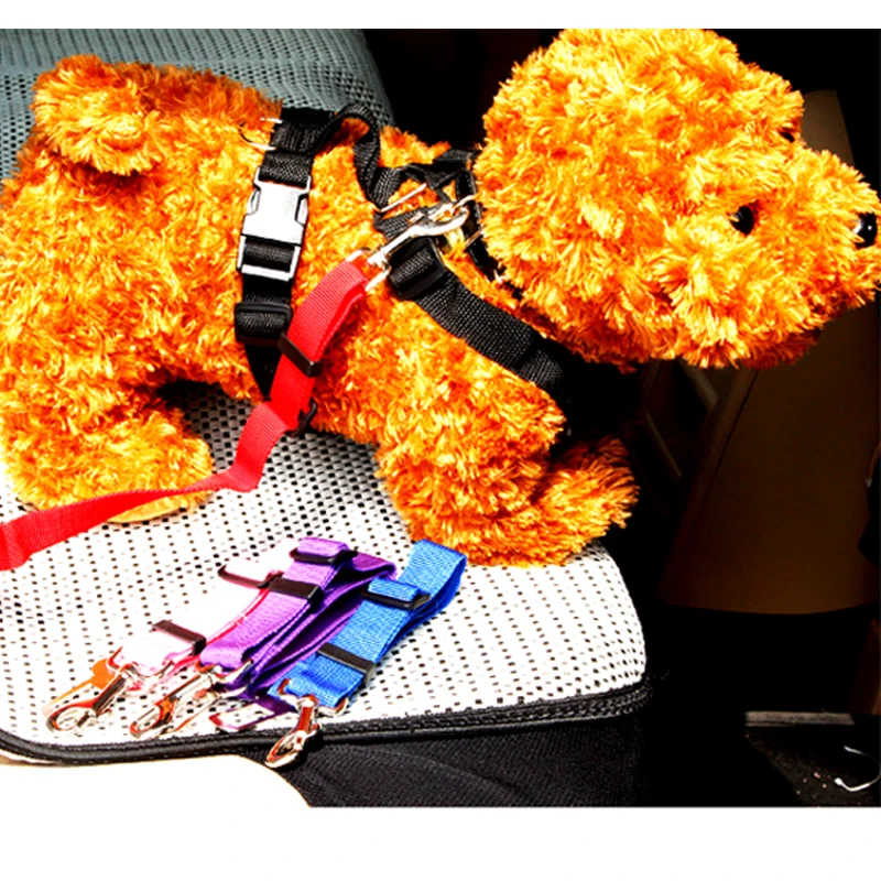 Автомобиль собака сиденье ремень Mascotas щенок безопасности Harness Lead Клип кошка