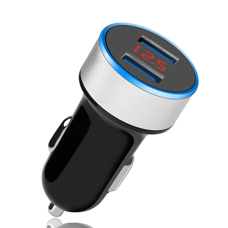 Meiyi LED дисплей автомобильное зарядное устройство 2 порта USB 3.1A макс для iPhone X 8 7 6