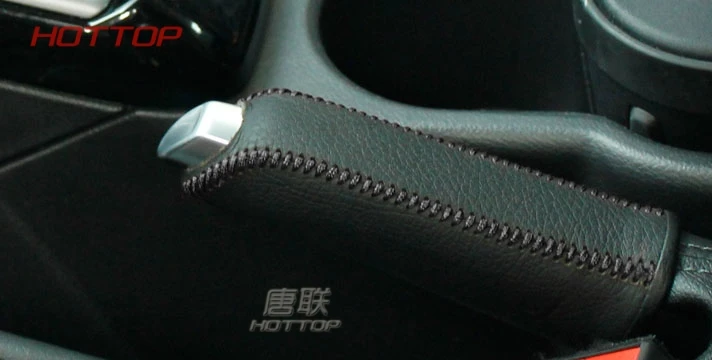 Topunion Чехлы для интерьера автомобиля чехол для Ford Focus 1.6L 2012 автомобильный ручной тормоз кожаный чехол автомобильный Стайлинг из натуральной кожи