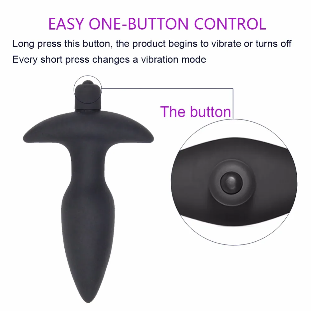 Qise силиконовая Анальная пробка цепляются анальные игрушки водонепроницаемые