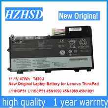 11.1V 47Wh T430U New Original Laptop Battery for Lenovo ThinkPad  L11N3P51 L11S3P51 45N1090 45N1089 45N1091