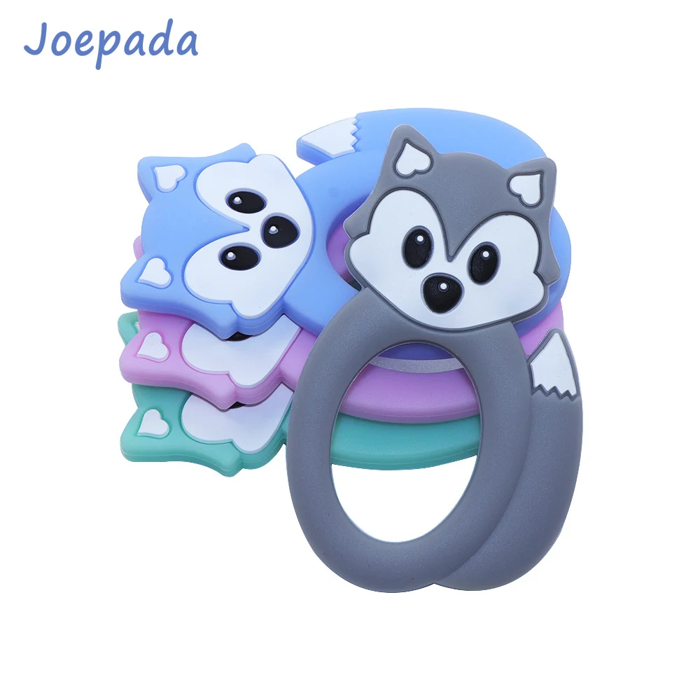 Детский Прорезыватель для зубов Joepada Fox милые животные безопасные силиконовые