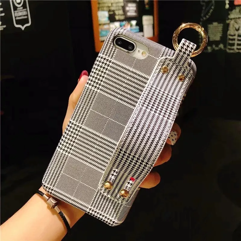 Okme Fashion Plaid Phone Case For iphone X XR XS MAX Silicon Soft TPU Cover 6S 6 7 8 Plus Mobile phone |