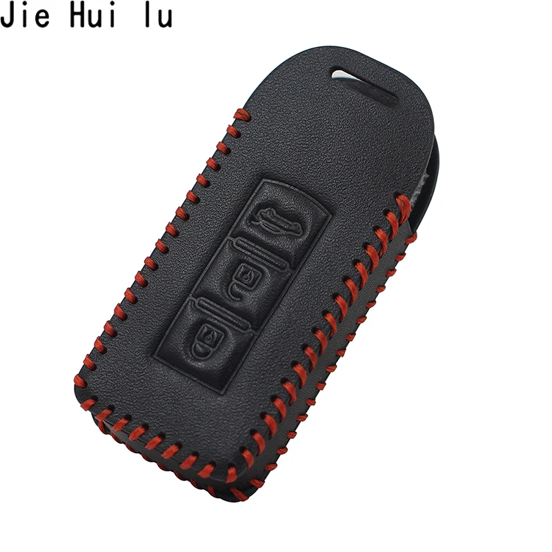 Чехол-сумка для ключей из натуральной кожи для Mitsubishi Outlander Lancer 10 Pajero Sport ASX L200 Smart 3 кнопки
