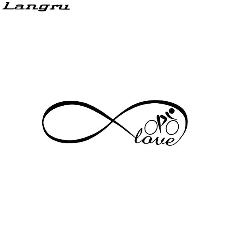 

Langru Love Виниловая наклейка для велосипедного велосипеда, автомобильные аксессуары, декоративные Jdm