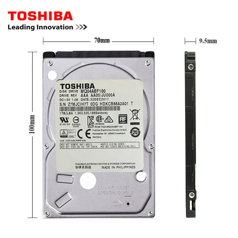 Ноутбук TOSHIBA 2 5 дюйма 120 ГБ SATA 1 об./мин. |