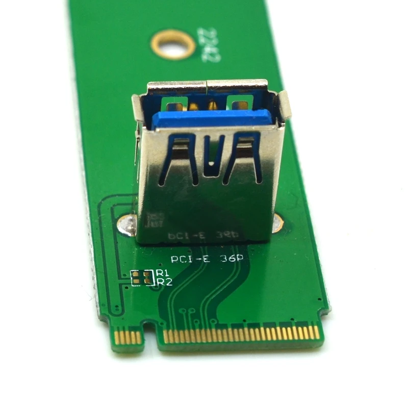 Адаптер M.2 PCI-E USB 3 0 NGFF NVMe к PCIE 1X 16X адаптер для майнинга Удлинительный конвертер