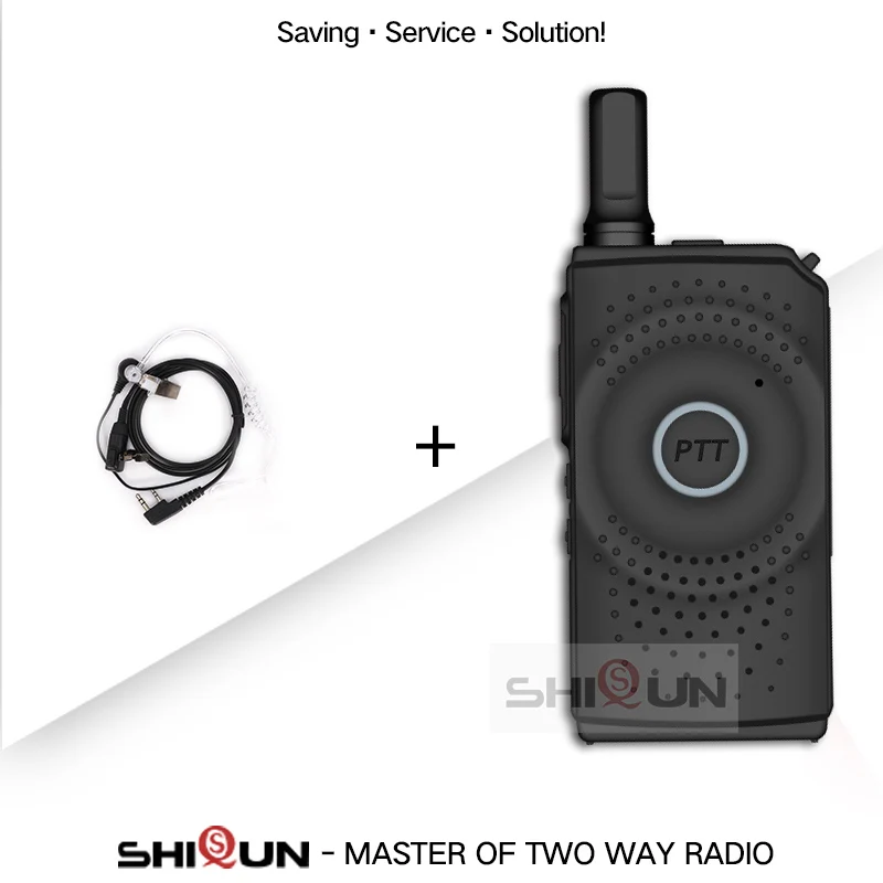 Add Acoustic Headset ShiQun T2 Мини двухстороннее радио 5 Вт ультратонкая рация мини 16 каналов UHF 400-470 МГц обновление WLN KD-C1 Baofeng T1 UHF радио - Цвет: Add Acoustic Headset