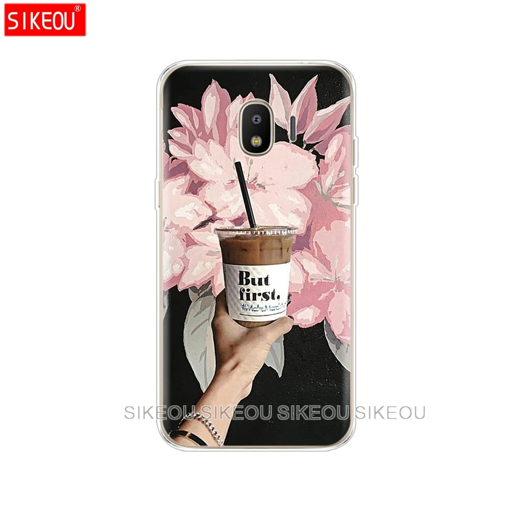 Силиконовый чехол для телефона Samsung Galaxy J3 J5 J7 2017 J330 J530 J730 PRO j2 2018 Ok But First Coffee Book |