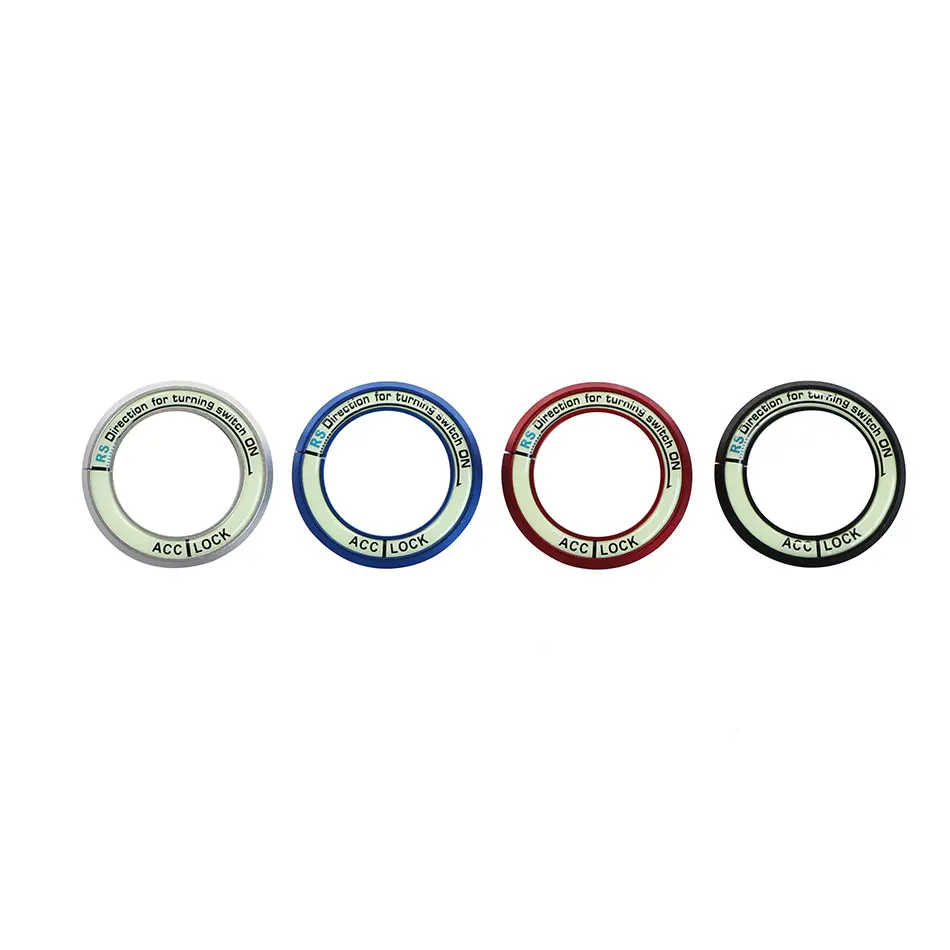 Светящаяся наклейка на зажигание крышка переключателя декоративное кольцо для